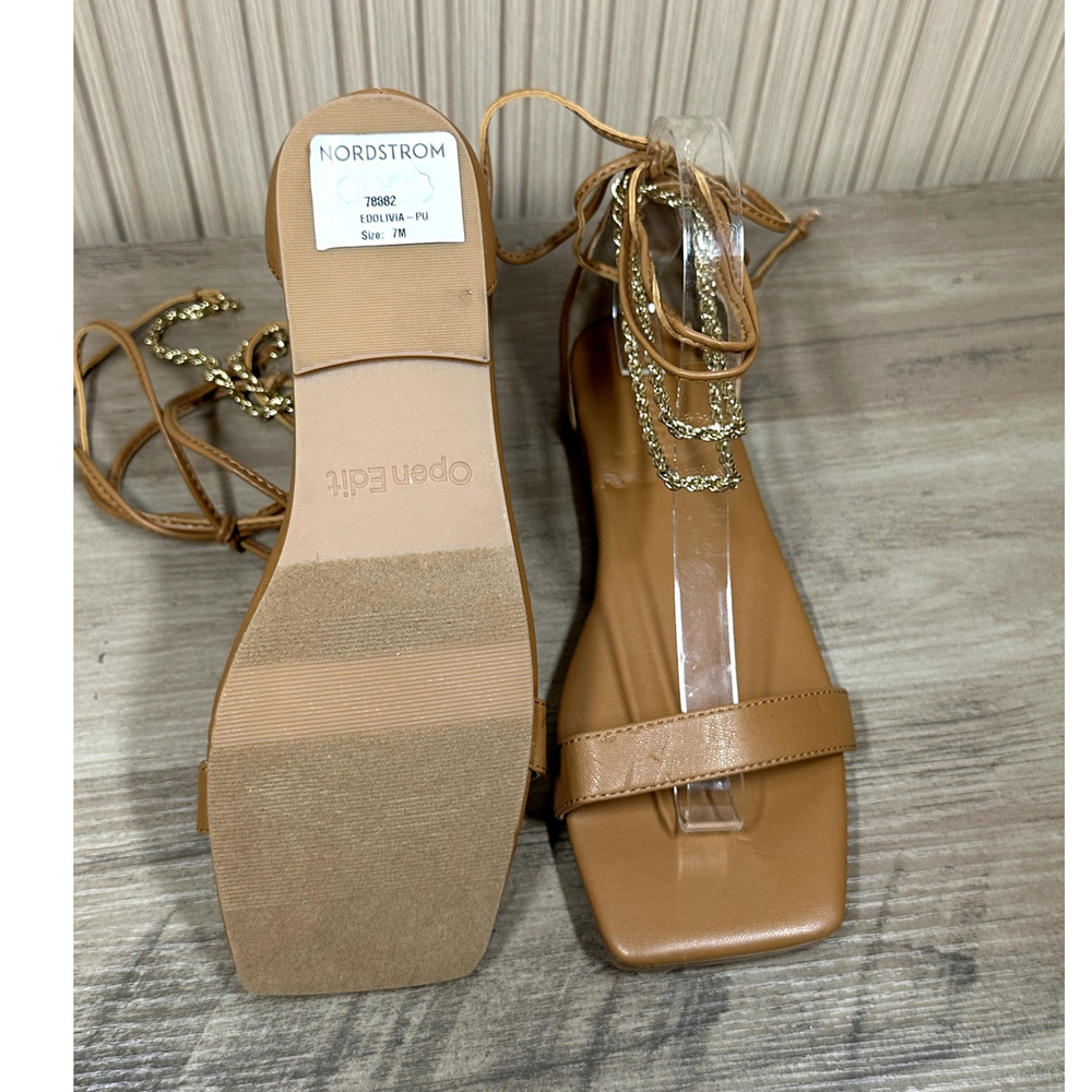 Open Edit EDOLIVIA Flat Sandals Women’s Size 7M - Picture 7 of 10